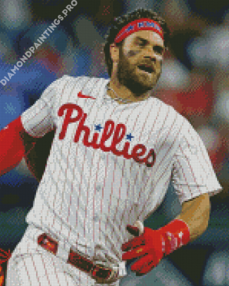 Philadelphia Phillies Baseball Player Diamond Painting