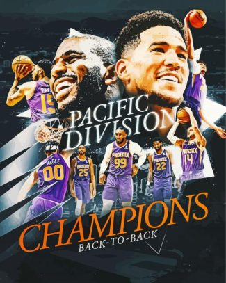 Phoenix Suns Basketball Team Diamond Painting