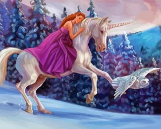 Princess And Unicorn Diamond Painting