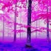 Purple Fall Forest Diamond Painting