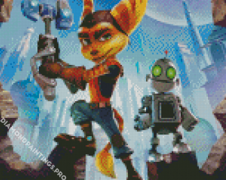 Ratchet And Clank Video Game Diamond Painting