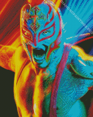 The Famous Wrestler Rey Mysterio Diamond Painting
