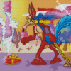 Roadrunner And Coyote Characters Diamond Painting