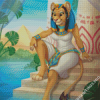 Sekhmet Cartoon Diamond Painting