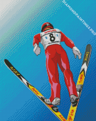 Ski Jump Art Diamond Painting
