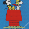 Snoopy And Mickey Mouse Diamond Painting