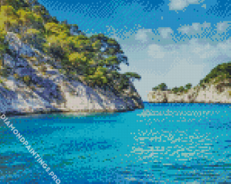 South Of France Seascape Diamond Painting