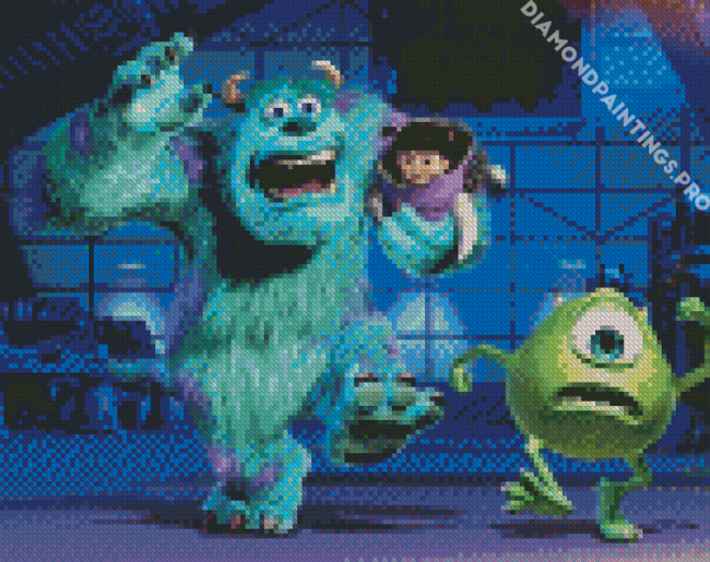 Sully And Mike Monsters University Diamond Painting