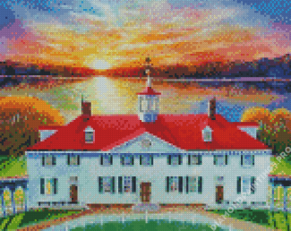 Sunrise At Mount Vernon Diamond Painting