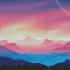 Sunset Mountains Diamond Painting