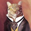 Classy Victorian Cat Diamond Painting