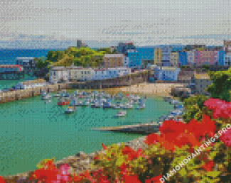 Wales Tenby Harbour Diamond Painting