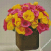 Yellow And pink Roses Diamond Painting