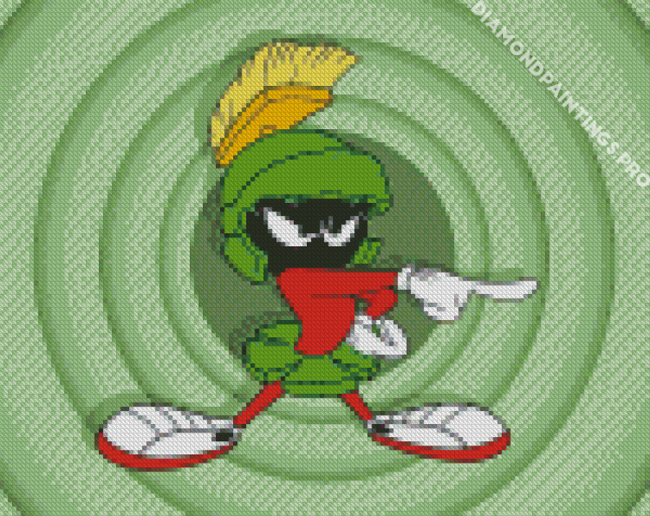 Marvin Martian Cartoon Diamond Painting