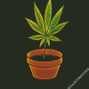 Marijuana Leaf Diamond Painting