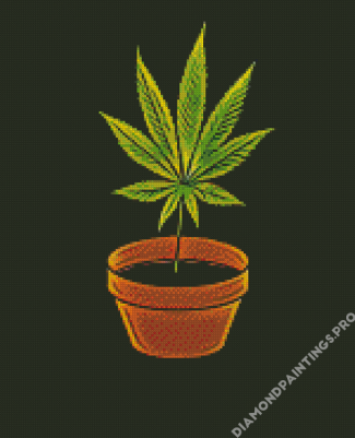 Marijuana Leaf Diamond Painting