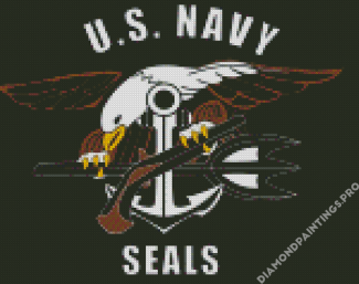 Aesthetic Navy Seal Logo Diamond Painting