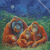 Aesthetic Orangutans Diamond Painting