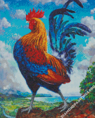Rooster Art Diamond Painting