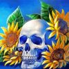 Skull Sunflowers Diamond Painting
