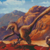 Aesthetic Velociraptor Diamond Painting