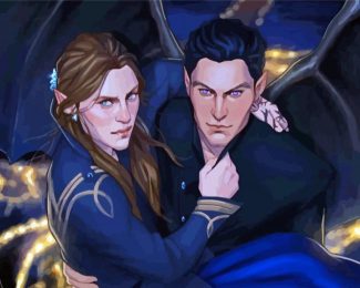 Aesthetic Feyre And Rhysand Diamond Painting
