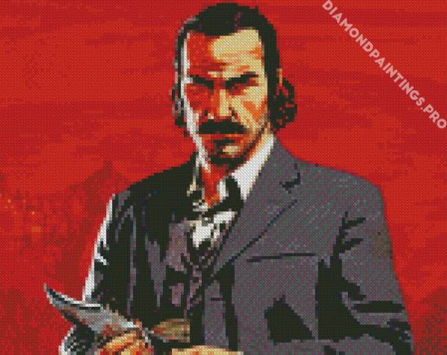 Aesthetic Red Dead Diamond Painting