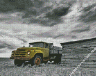 Aesthetic Truck In Desert Diamond Painting