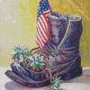 American Army Boot Diamond Painting