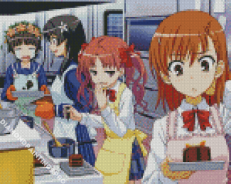 Anime Girls Baking Diamond Painting