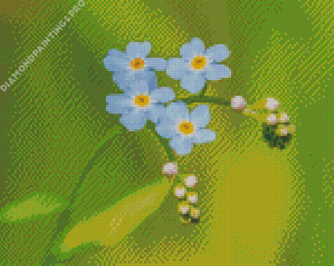 Wonderful Forget Me Not Diamond Painting