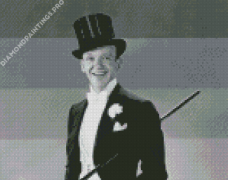 Black And White Fred Astaire Diamond Painting