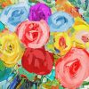 Colorful Contemporary Flowers Diamond Painting