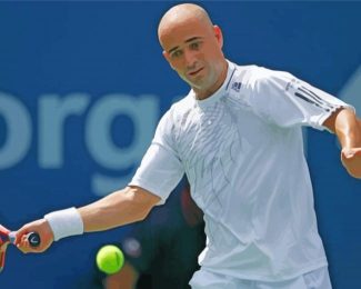 Tennis Player Andre Kirk Agassi Diamond Painting