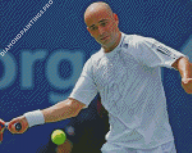 Tennis Player Andre Kirk Agassi Diamond Painting