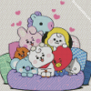 Bt21 Characters Diamond Painting