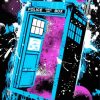 Doctor Who Tardis Splatter Diamond Painting