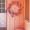 Easter Wreath On Pink Wall Diamond Painting