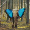 Elephant Butterfly Diamond Painting