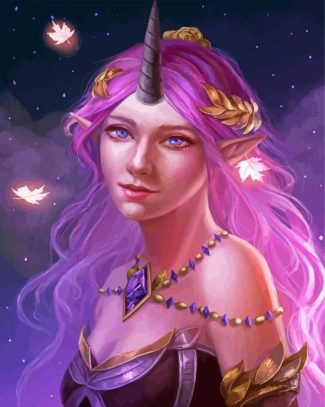 Fantasy Unicorn Girl Diamond Painting