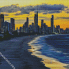 Gold Coast At Sunset Diamond Painting
