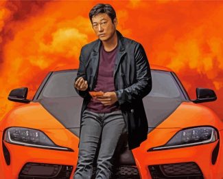Han Lue Fast And Furious 9 Character Diamond Painting