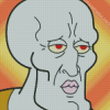 Squidward Face Diamond Painting