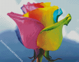 Colorful Rose Diamond Painting