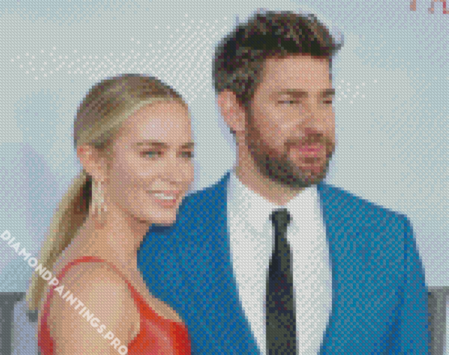 Emily Blunt And John Krasinski Diamond Painting