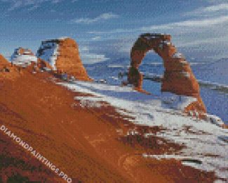 Moab Arch Winter Diamond Painting