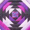 Purple And Black Quilt Block Diamond Painting