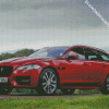 Red Jaguar Xf Sport Car Diamond painting