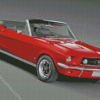 Red Mustang 1967 Car Diamond Painting