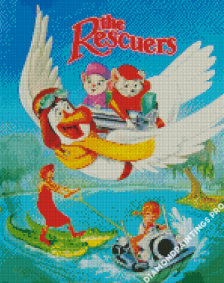 The Rescuers Poster Diamond Painting